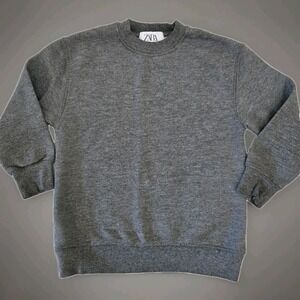 ZARA Kids Gray Sweatshirt - Size: 6 (116cm) fits 4-5